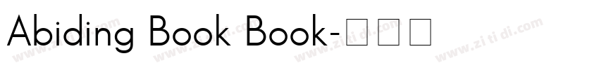 Abiding Book Book字体转换